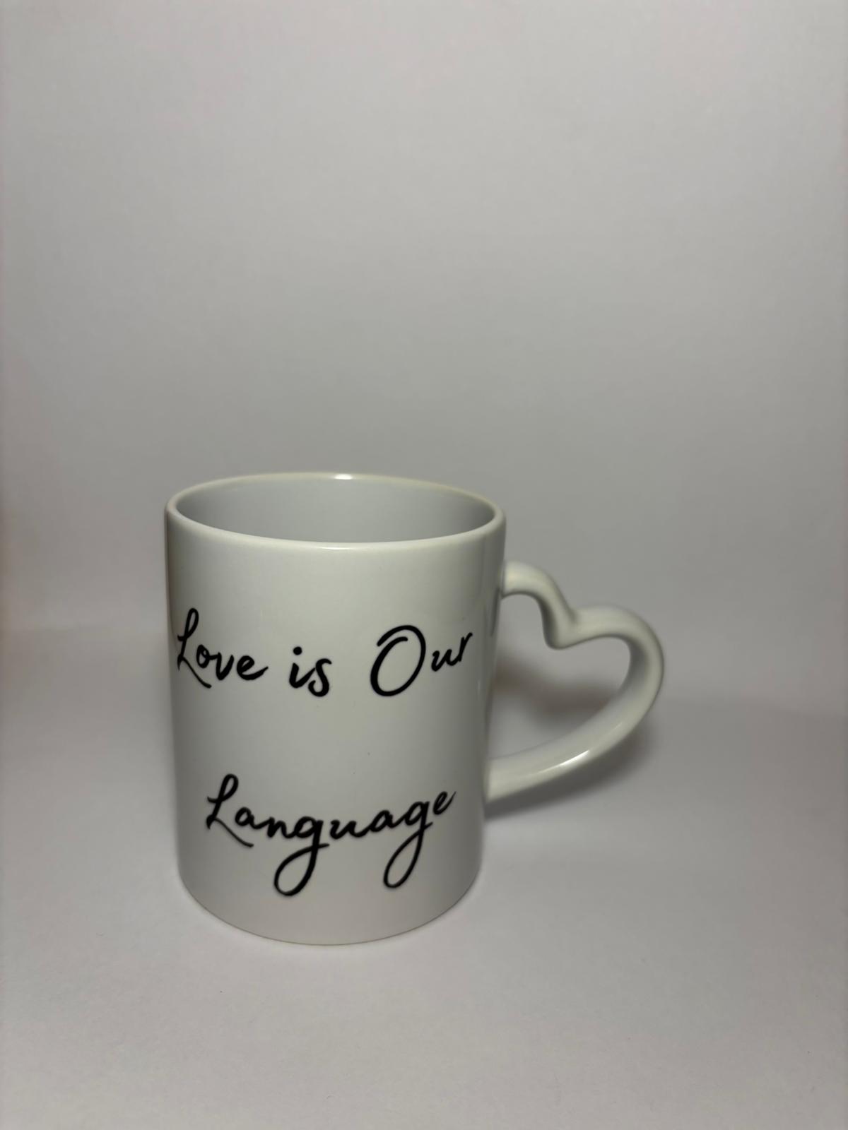 Sevgili temalı Seramik Beyaz Kupa