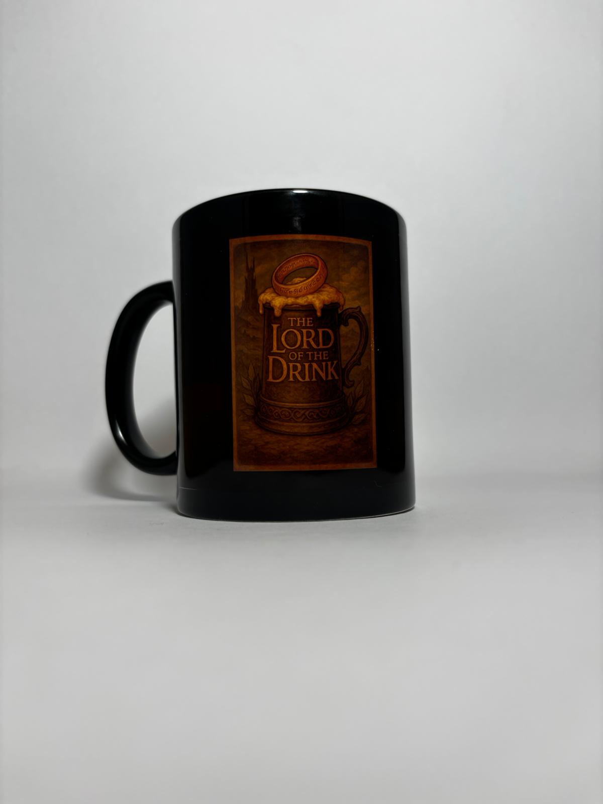LOTR Temalı Seramik Siyah Kupa